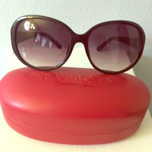 Talbots black oversized sunglasses NWT!